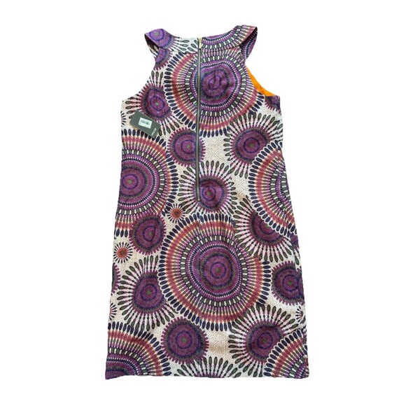 Muse Women’s Shift Dress Multicolor Embroidered Boho Cocktail Party Size 8 - Picture 4 of 8